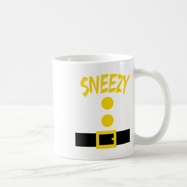 Dwarf Costume - Fun Halloween Gift Idea - Sneezy  Coffee Mug (Right)