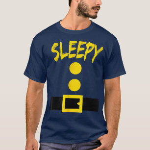 Dwarf Costume Funny Halloween Sleepy  T-Shirt