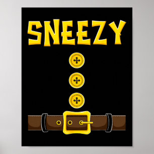 Dwarf Easy Halloween Costume Matching Group Couple Poster