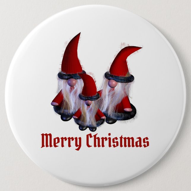 Dwarf family Christmas 6 Cm Round Badge (Front)
