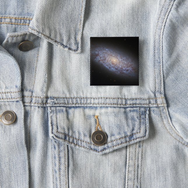 Dwarf Galaxy Ngc 5949. 15 Cm Square Badge (In Situ)