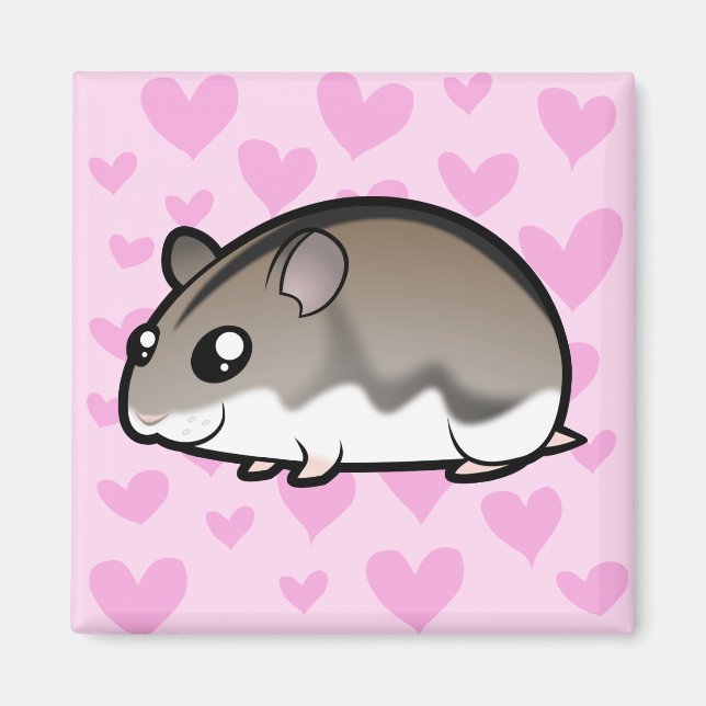 Dwarf Hamster Love Magnet (Front)