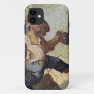 Dwarf Holding a Jug (oil on canvas laid down on pa iPhone 11 Case