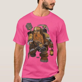 Dwarf miner fantasy illustration T-Shirt