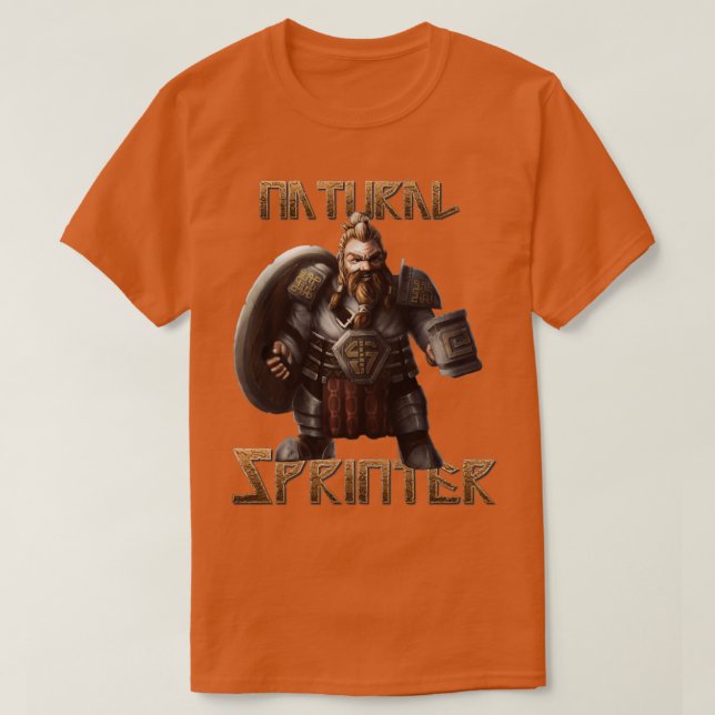 Dwarf Natural Sprinter Classic TShirt (Design Front)