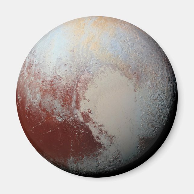 Dwarf Planet Pluto by NASA New Horizons 2015 Photo Magnet (Front)