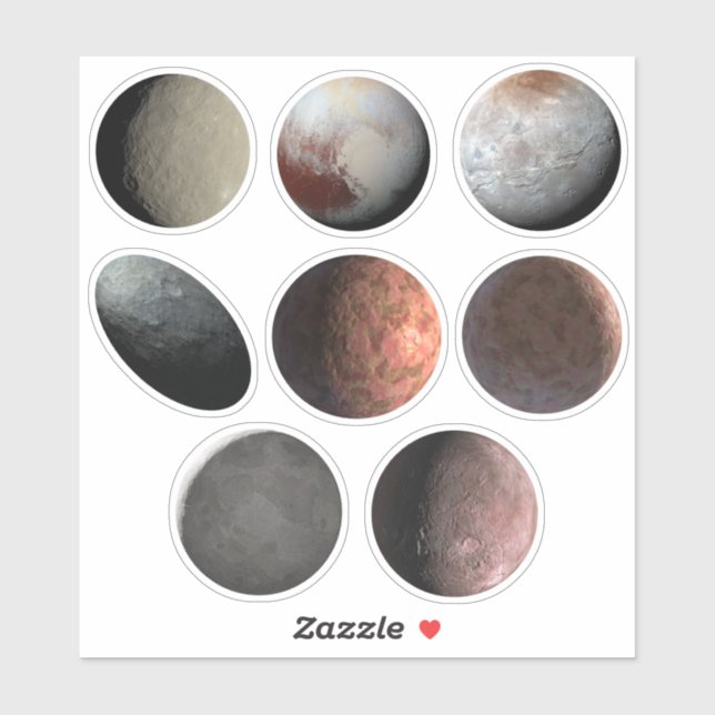 Dwarf Planets Sticker Sheet (Sheet)
