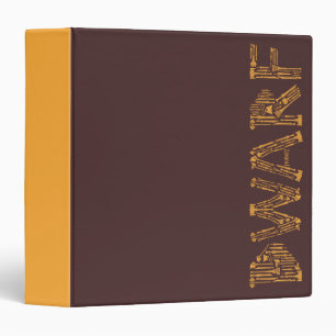 Dwarf Weapons Collage 3 Ring Binder