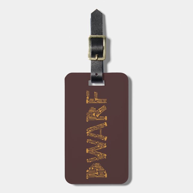 Dwarf Weapons Collage Luggage Tag (Front Vertical)