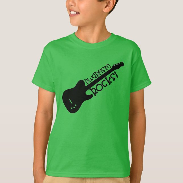 Dwarfism Rocks! Dwarfism Awareness Shirt (Front)