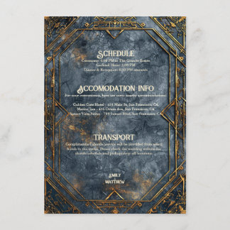 Dwarven Splendour Fantasy Wedding  Enclosure Card