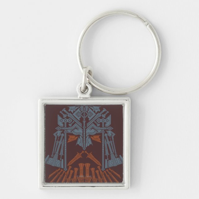 Dwarven Weapons Helmet Icon Key Ring (Front)