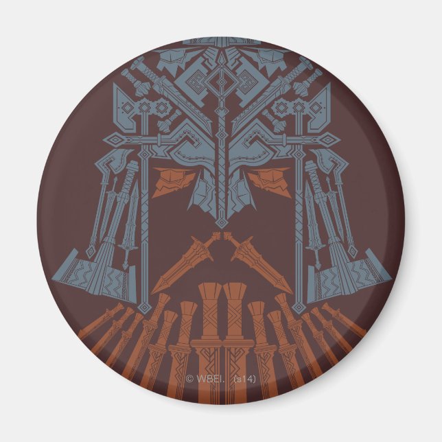 Dwarven Weapons Helmet Icon Magnet (Front)