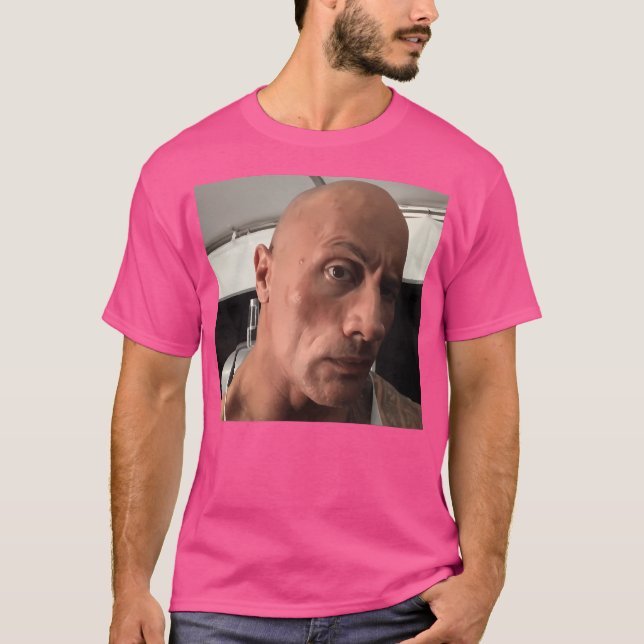 Dwayne The Rock Johnson Eyebrow Raise Meme Classic T-Shirt (Front)