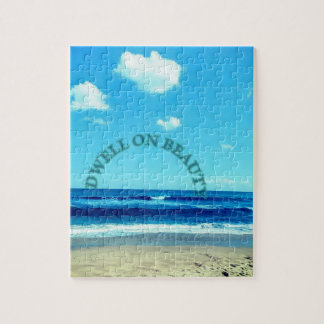 Dwell on beauty beach scene jigsaw puzzle