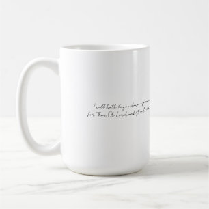 Dwelling in safety sketched forest freehand soup coffee mug
