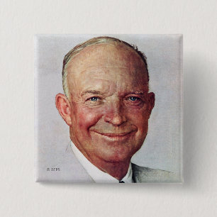 Dwight D. Eisenhower 15 Cm Square Badge