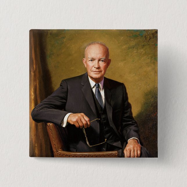 Dwight D. Eisenhower 15 Cm Square Badge (Front)