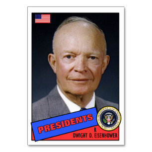 Dwight D. Eisenhower Baseball Card