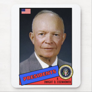 Dwight D. Eisenhower Baseball Card Mouse Pad