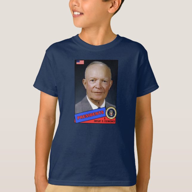 Dwight D. Eisenhower Baseball Card T-Shirt (Front)