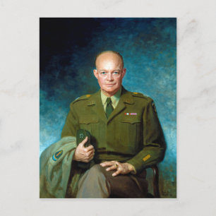 Dwight D. Eisenhower by Thomas Edgar Stephens 1947 Postcard