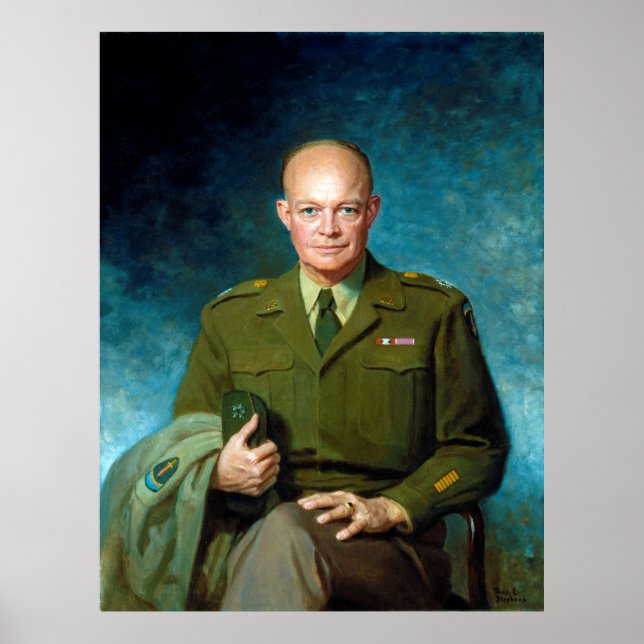 Dwight D. Eisenhower by Thomas Edgar Stephens 1947 Poster (Front)
