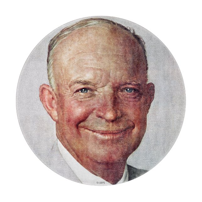 Dwight D. Eisenhower Cutting Board (Front)