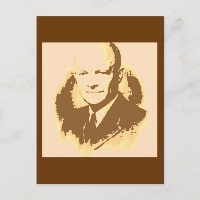 Dwight D Eisenhower Postcard (Front)