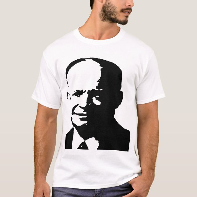 Dwight D. Eisenhower silhouette T-Shirt (Front)