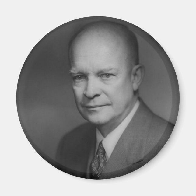 Dwight D. Eiserhower Portrait Magnet (Front)