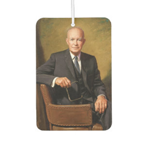 Dwight Eisenhower American President Portrait  Car Air Freshener