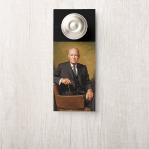 Dwight Eisenhower American President Portrait  Door Hanger