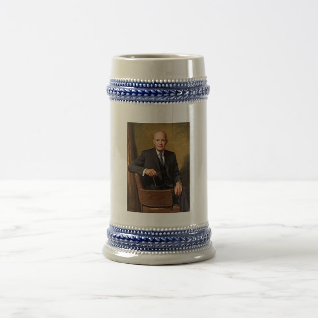 Dwight Eisenhower President White House Portrait   Beer Stein (Center)