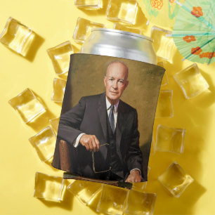 Dwight Eisenhower President White House Portrait   Can Cooler