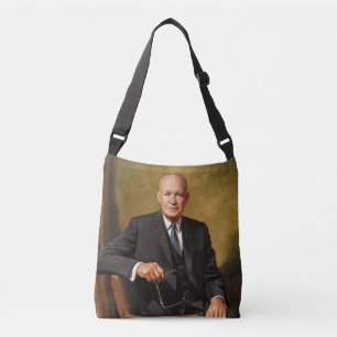 Dwight Eisenhower President White House Portrait Crossbody Bag
