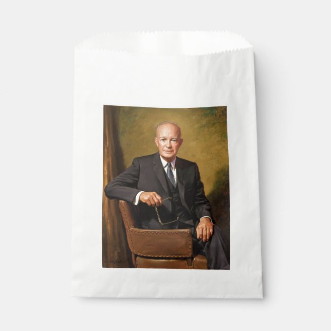 Dwight Eisenhower President White House Portrait   Favour Bags (Front)