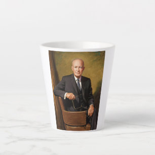 Dwight Eisenhower President White House Portrait   Latte Mug