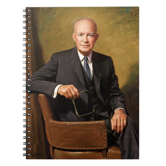 Dwight Eisenhower President White House Portrait   Notebook (Front)