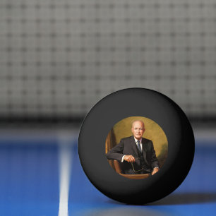 Dwight Eisenhower President White House Portrait Ping Pong Ball