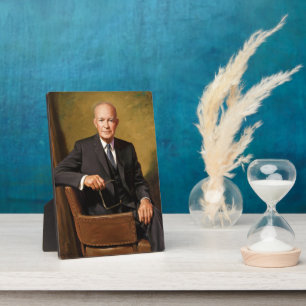 Dwight Eisenhower President White House Portrait Plaque