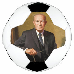 Dwight Eisenhower President White House Portrait   Soccer Ball