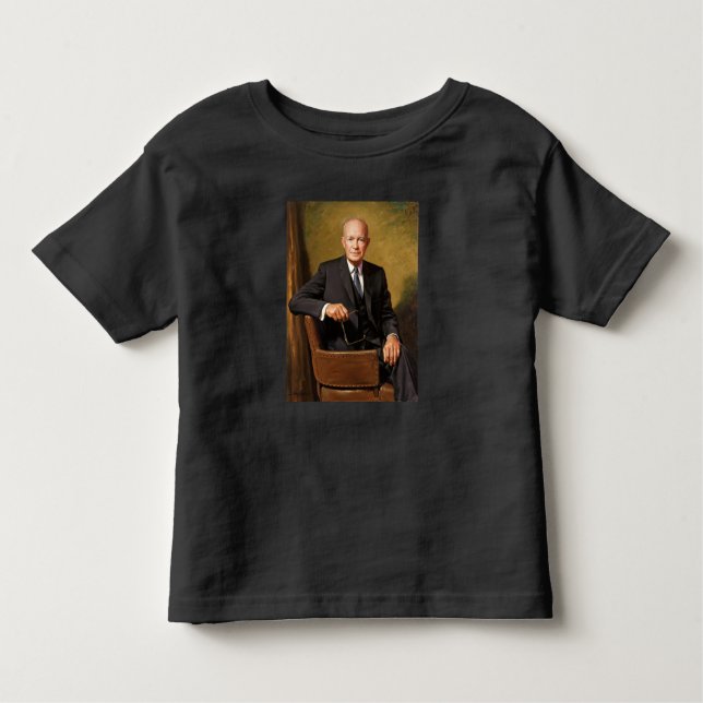 Dwight Eisenhower President White House Portrait   Toddler T-Shirt (Front)