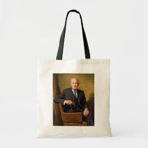 Dwight Eisenhower President White House Portrait Tote Bag