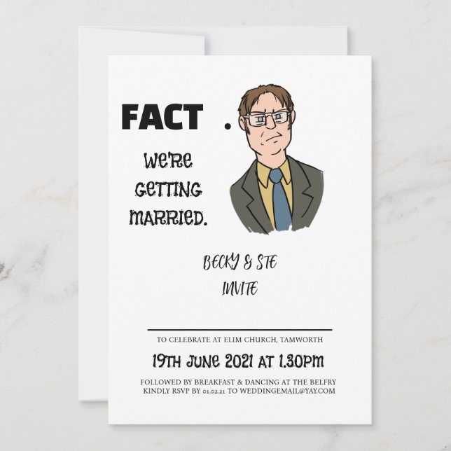 Dwight Wedding Invitations (Front)