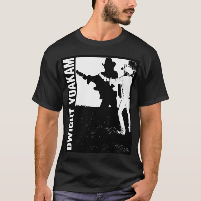 Dwight Yoakam 80s Styled Retro T-Shirt (Front)