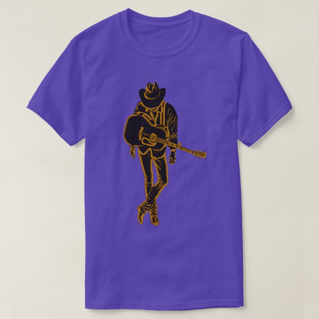 Dwight Yoakam Playing Guitar 1 T-Shirt (Design Front)
