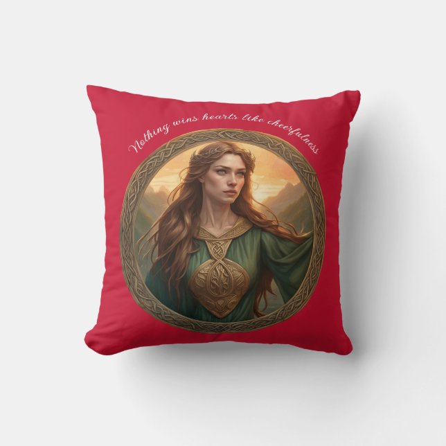Dwynwen The Patron Saint Of Lovers Cushion (Front)