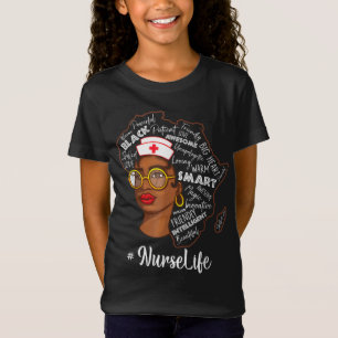 Dy Black Nurse Costume Black History Month Gifts T-Shirt