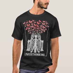 Dy Skeleton Overthinking Butterfly Lover Costume M T-Shirt